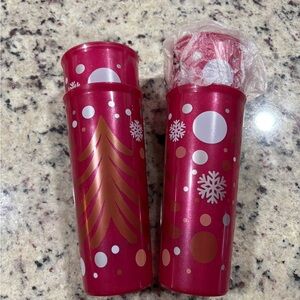 Tupperware 4 Tall/Slim Holiday Cups